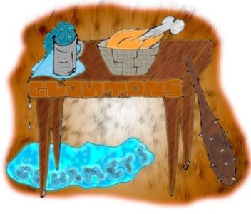 LES GLOUTONS GOURMETS: une table, de quoi manger boire et chasser